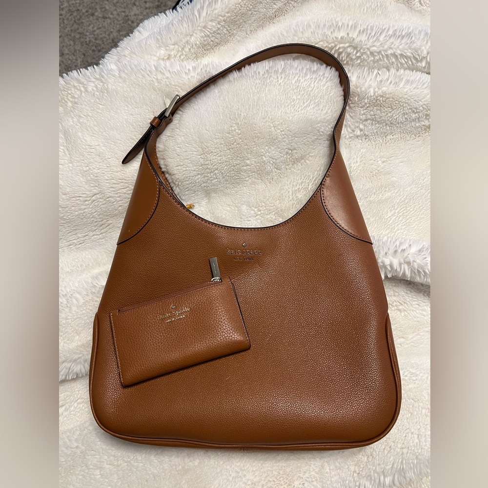 Kate Spade Aster Warm Gingerbread leather shoulder bag & wallet